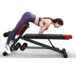 All-in-One Multi-Functional Workout Bench - Versatile Gym Equipment for Sit-ups, Decline, Flat Bench, and Hyper Back Extensions