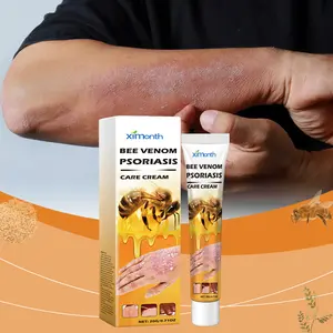 Ximonth Bee Venom Psoriasis Care Cream with Aloe Vera & Licorice Root Extract for Itching Redness Swelling Moisturizing Repair Skin Care 20g