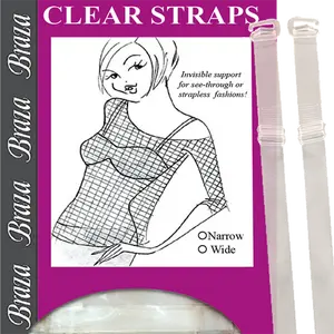 Braza Wide Clear Bra Straps
