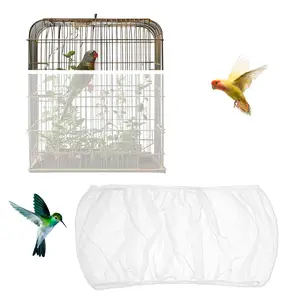 Bird Cage Cover - Dust Proof Mesh Fabric, Anti Splash & Breathable for Parakeet, Cockatiel & Parrot