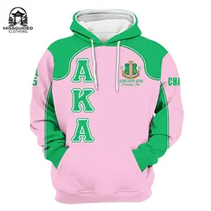 Ireishprint A.K.A Custom Chapter Shirt, Salmon Pink And Apple Green Racing Style 1908 Sorority Hoodie
