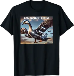 Bombombini Gusini Funny Italian Brainrot Meme T-Shirt - Zamayraceles Shop 59B0F51XM89Y