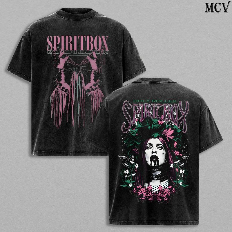 Vintage Spiritbox Holy Roller Music T-Shirt Hoodie & Sweatshirt Acid ...