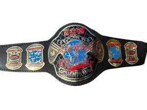 ECW World Heavyweight Champion Belt Official 2mm Adult Size - Officially Recognized Durability for Championship Use