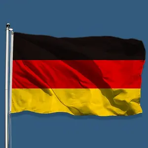 German Flag 2x3 feet/3x5 feet High-Quality Polyester National Flag - Vividly Colored German Flag with Gold Brass Grommets, Classic Black-Red-Gold Tri-Color Design, Suitable for Outdoor Gardens, Indoor Wall Decoration, Parades, and Festival Celebrations