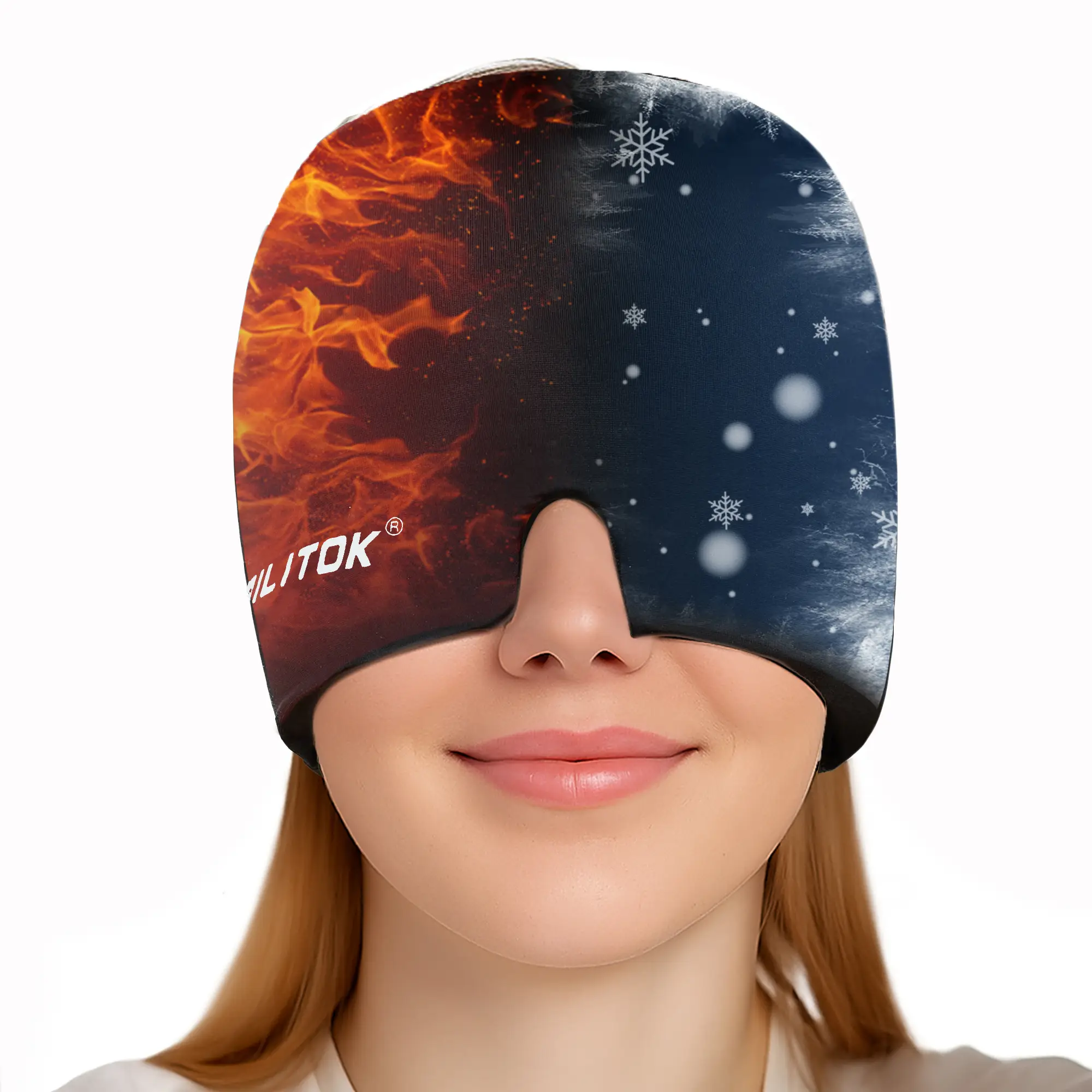 【TikTokShopfalldealsforyou】Migraine Headache Relief Cap, Gel lce Head Wrap for Tension and Stress Relief.Suitable for Home breaks, before sleep, offic