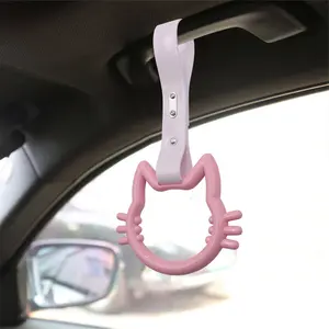 Brand New Kitty Pink JDM TSURIKAWA Ring Subway Train Bus White Handle Strap Charm Drift