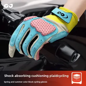 Summer new cycling gloves men's and women's outdoor road bicycles shock absorption non-slip breathable wear-resistant locomotive sports gloves