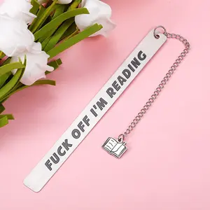 Stainless Steel Bookmark, 1 Count Exquisite Meaningful Reading Auxiliary Tool, Funny Bookmark for Book Lovers, Friends, Classmates, Book Accessories