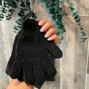 Black Exfoliation Gloves