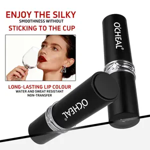 O'CHEAL atte Lipstick NaturalWaterproof High PigmentLongLasting Lightweight Soft Smooth Lipgloss GlossMakeup