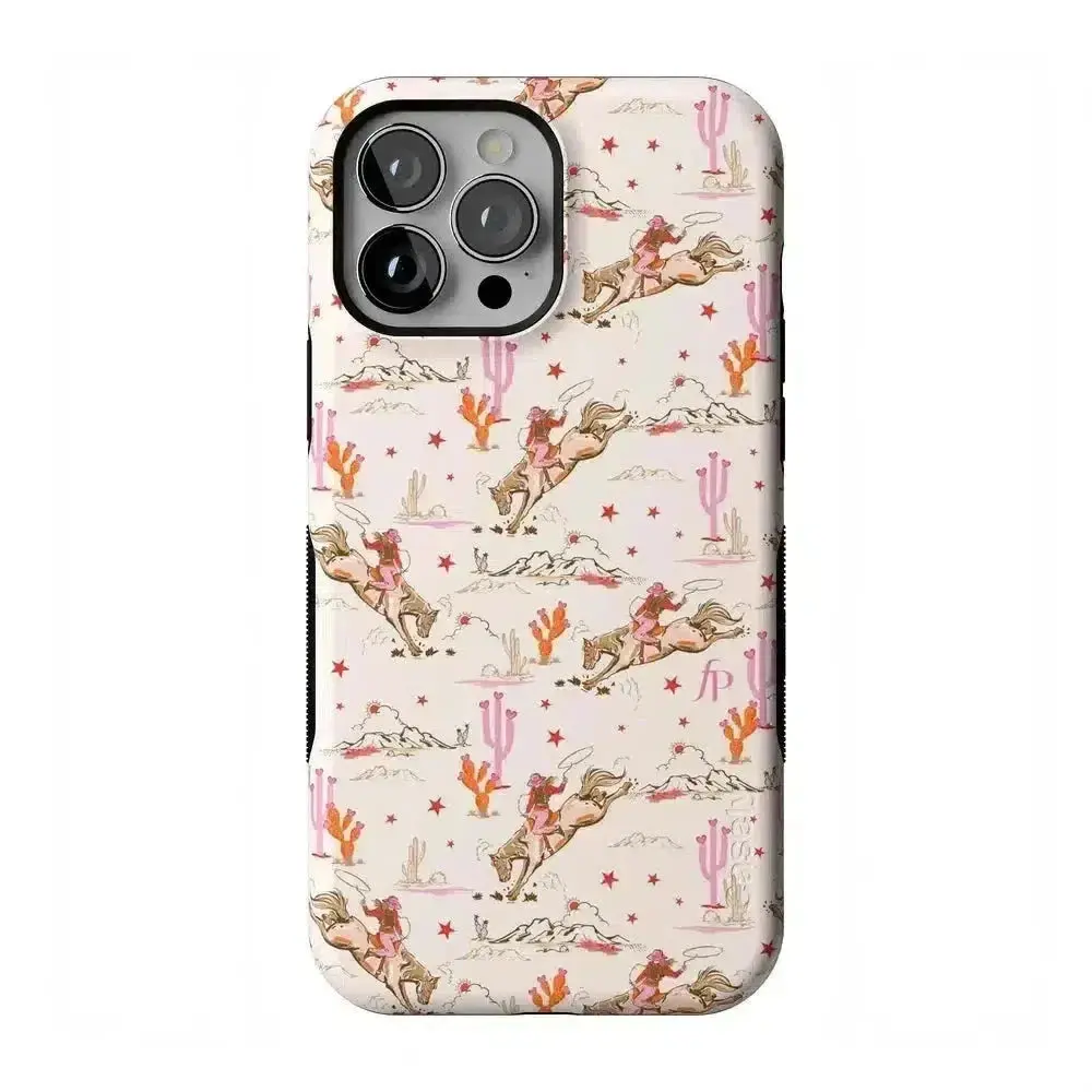 Casely iPhone 13 Pro Max Case | FashionPass x Casely | Cowgirl Canyon | Bold Protective Design | Compatible with MagSafe