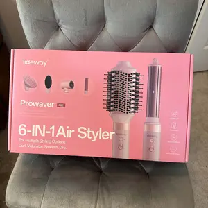 Product Review of Tideway Prowaver 6 in 1 Hot Air Styler Wrap w/ Ionic Tech, Dual Voltage (100-240V) High-Speed Hair Dryer Brush Auto Wrap Curlers, Volumizing Styling Blower Brush with Travel Bag, Perfect Present for Women Friend Family Gift Christmas New Year Viral from 🦩**🦩