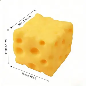 Large Cheese Squishy Toy Slow Rebound Soft Foam Fidget Squeeze Novelty Desk Toy Gift