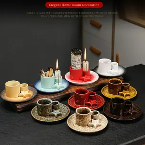 Ceramic Incense Container Set, Multi-Functional Home Decor, Four-In-One Incense Sticks & Wisdom Burner, Palo Santo Candle Holder