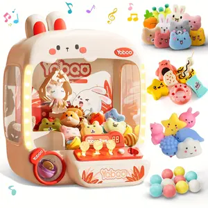 64pcs Interactive Claw Machine for Kids with Sound & Lights – Cute Bunny Design, Toy & Candy Vending Game for Ages 3-8, Perfect Easter or Birthday Gift for Girls, Playful Gift Item | Playful Aesthetic | Lightup Feature