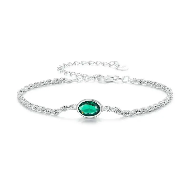 EAMTI 925 Sterling Silver Cubic Zirconia Bracelet Dainty Jewelry Gifts for Women Mother's Day/Birthday/Anniversary Day/Valentine’s Day
