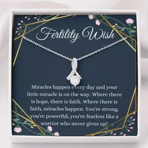 Wife Necklace, Friend Necklace, Fertility Wish Gift, Infertility Gifts, Ivf Gift, Fertility Gift, Miscarriage Gift, Support Gift, Fertility Necklace, Message To My Daughter, Daughter Gift, Father Daughter Necklace, Christmas Gift, Birthday Gift