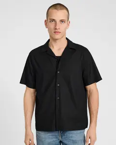 Express Linen-Blend Short Sleeve Shirt