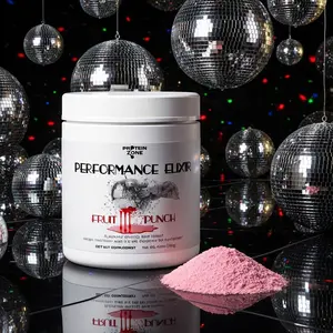 Performance Elixir Fruit Punch - Sugar-Free Energy Beverage with Caffeine & L-Theanine for Sustained Focus & Stamina