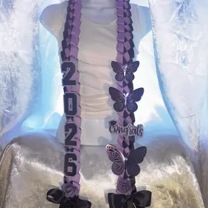 Graduation Lei Butterfly & Floral Theme