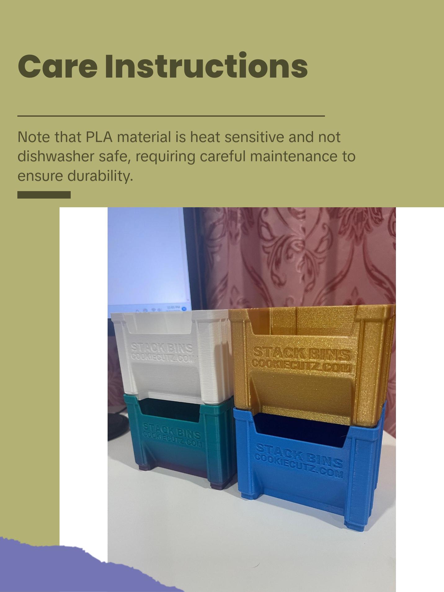 Mini Stackable Bins - Cute Mini Storage - Organizer - Desk Storage - Office - Office Gift