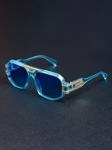 Classic Fashion Vintage Rectangular Glasses, High-Quality Trendy Metal Frame, Simple Versatile Daily Casual Wear Decorative Eyewear, Classic Shades