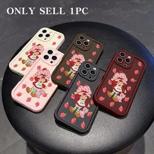 High bamboo strawberry girl following applicable to apple 11/12/13/11/14/16/17/15 / PRO/PROMAX/PLUS/Air phone models, such as the right choice of boyfriend and holiday gifts