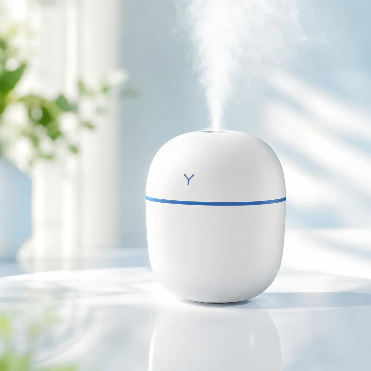 220ML USB Mini Humidifier, Small Desktop Humidifier for Bedroom Office Car Travel