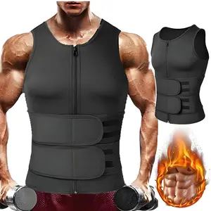 Men Sauna Suit ,Men Waist Trainer Sauna Sweat Vest Body Shaper ,Neoprene Men Waist Trimmer Belt Workout Tank Tops For Runnging Fitness GYM,Menswear Undershirt For All Seasons
