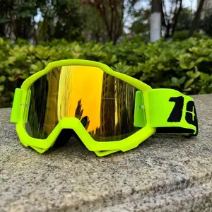 Motorcycle Goggles Motocross Glasses MTB ATV MX Off-road Goggles Mask Removable Lenses Windproof UV Protection Outdoor Cycling