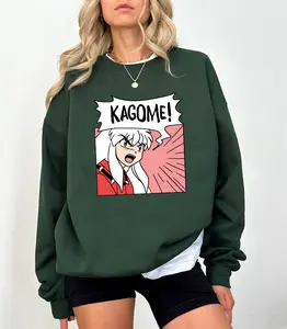 Inukag T-shirt, InuKag Sweatshirt, InuKag Couple Sweatshirt, Couple T-shirt, Anime T-shirt Cotton Womenswear