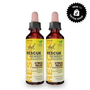 Rescue Remedy Stress Relief Drops – Non-Alcohol | Two Pack (20mL Each)