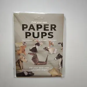 DIY Origami Animal Craft Kit, Step-By-Step Book, Pre-Cut Foldable Paper, Easy Assembly, All Ages, Party Supplies, Christmas Gifts