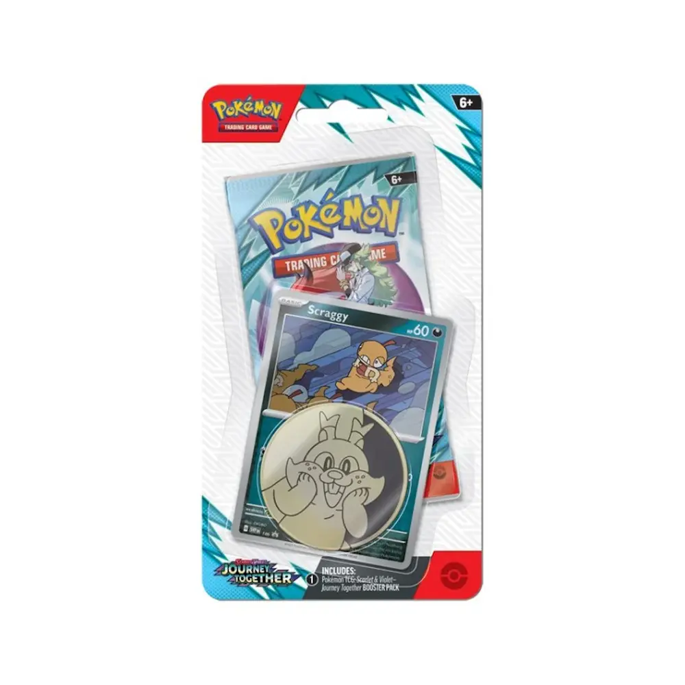 Pokémon TCG: Journey Together Single Pack Blister (Scraggy)