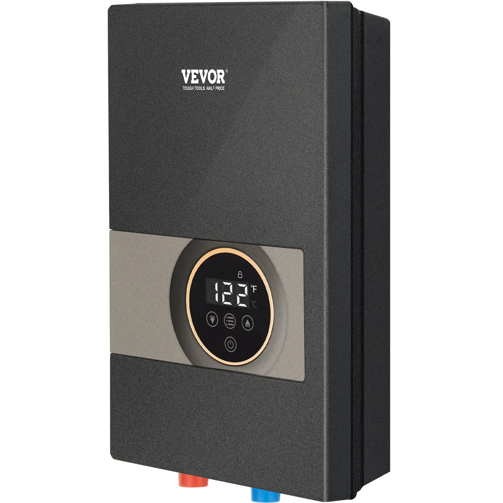 VEVOR Instant Water Heater, 8kw On Demand Electric Tankless Water Boiler, Digital Temperature Display & Easy Installation & 24-Hour Water Supply, For