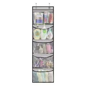5/10 Compartments Hanging Storage Bag, Door Back Hanging Storage Bag, Wardrobe Storage Bag, Home Organizer for Bathroom, Bedroom, Living Room, Hangable