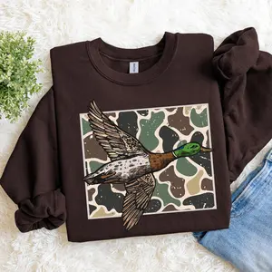 Vintage Duck Hunting Season Sweatshirt, Retro Mallard Ducks Fall Sweatshirt, Waterfowl Duck Outfit, Vintage Duck Shirt, Fall Crewneck