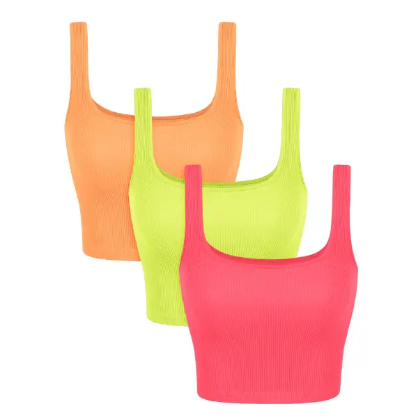 Neon Pink+green+orange(Waist Length)