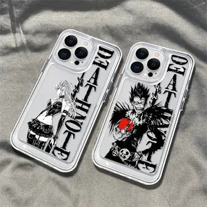 Anime Death Note Phone Case iPhone 17 Air 16 15 14 13 12 11 Pro Max Plus, Clear magnetic, shockproof Compatible with for Samsung and iphone Models 17,16, 15, 14, 13, 12, 11 Pro Max, Halloween Christmas gift Made of Transparent TPU Soft Shell Smartphone