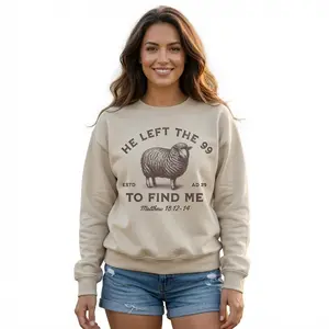 Women's Classic Fabric Unisex Sweatshirt , Christian Faith Matthew Verse Inspirational Gift, Graphic Unisex Casual Top Womenswear Classic Cotton Fabric, Parent Gift