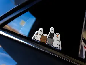 Chibi Cat Family Peeker