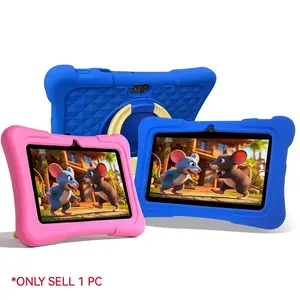 Children's Tablet 1+16GB Dual Camera Vision Protection Parental Control Educational Tablet Supports WiFi Birthday Gift Suitable for Children Aged 4-12
