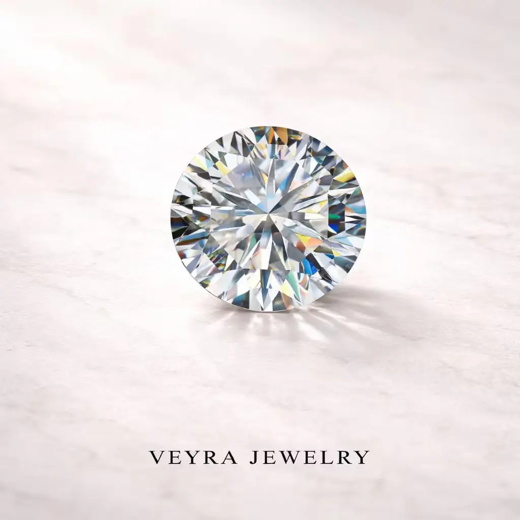 Round white Lab Grown Moissanite VVS1 Clarity GRA Certificate Round white Lab Grown Moissanite VVS1 Clarity GRA Certificate