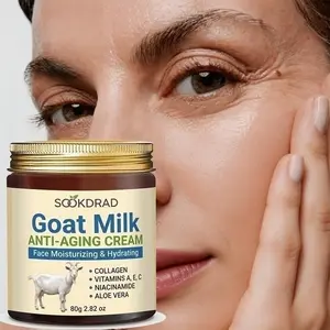 Collagen Goat Milk Cream, Niacinamide, Softening, Firming Deep Hydration, Face, 80g, Dry Skin, Gentle Care, Beauty Cream Set, 24 Months Shelf Life