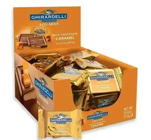 Ghirardelli Milk Chocolate with Caramel Filling Squares: 55-Piece Box Ghirardelli Milk Chocolate with Caramel Filling Squares: 55-Piece Box