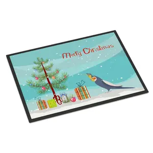 Carolines Treasures  18 x 27 in. Cockatiel Merry Christmas Indoor or Outdoor Mat