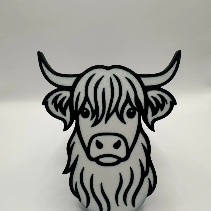 Highland Cow 2" Vehicle Hitch Receiver Cover Unique Design for Your Vehicle Accessories