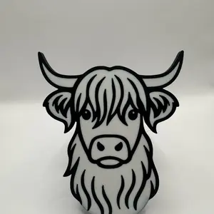 Highland Cow 2" Vehicle Hitch Receiver Cover Unique Design for Your Vehicle Accessories