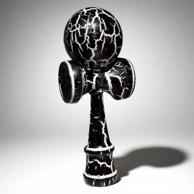 Kendama Skill Ball - Two-Tone Cracked Wood Grain Ball Hand-Eye ...